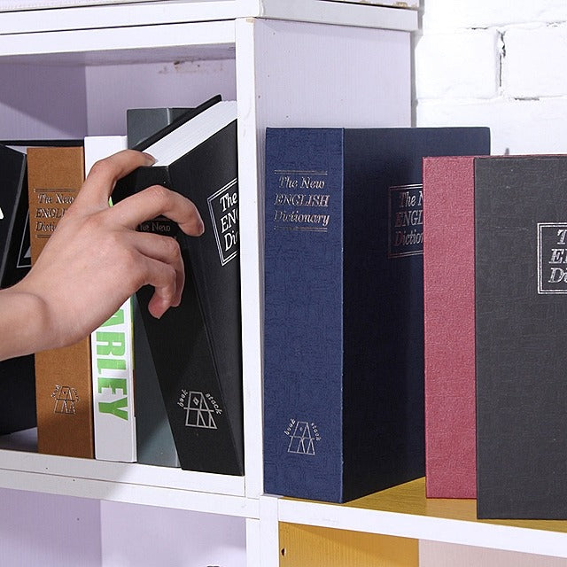 HIDDEN BOOK SAFE WITH LOCK